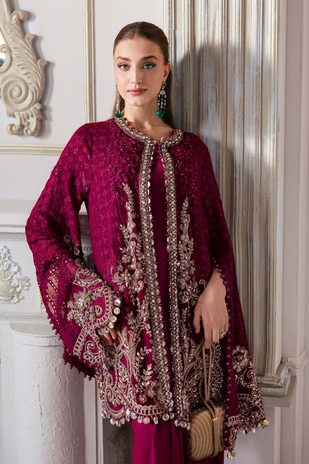 Maria B Luxury Embroidered Chiffon Unstitched Suit