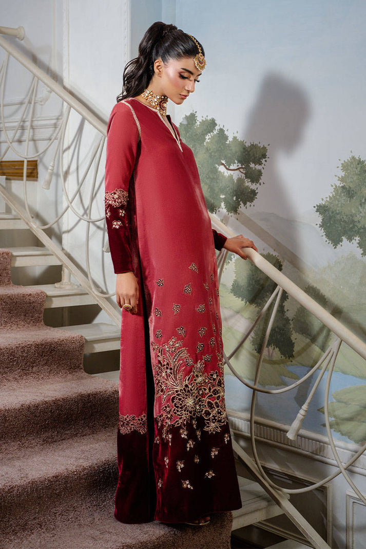 Cherry Wine Designer Wear Dress