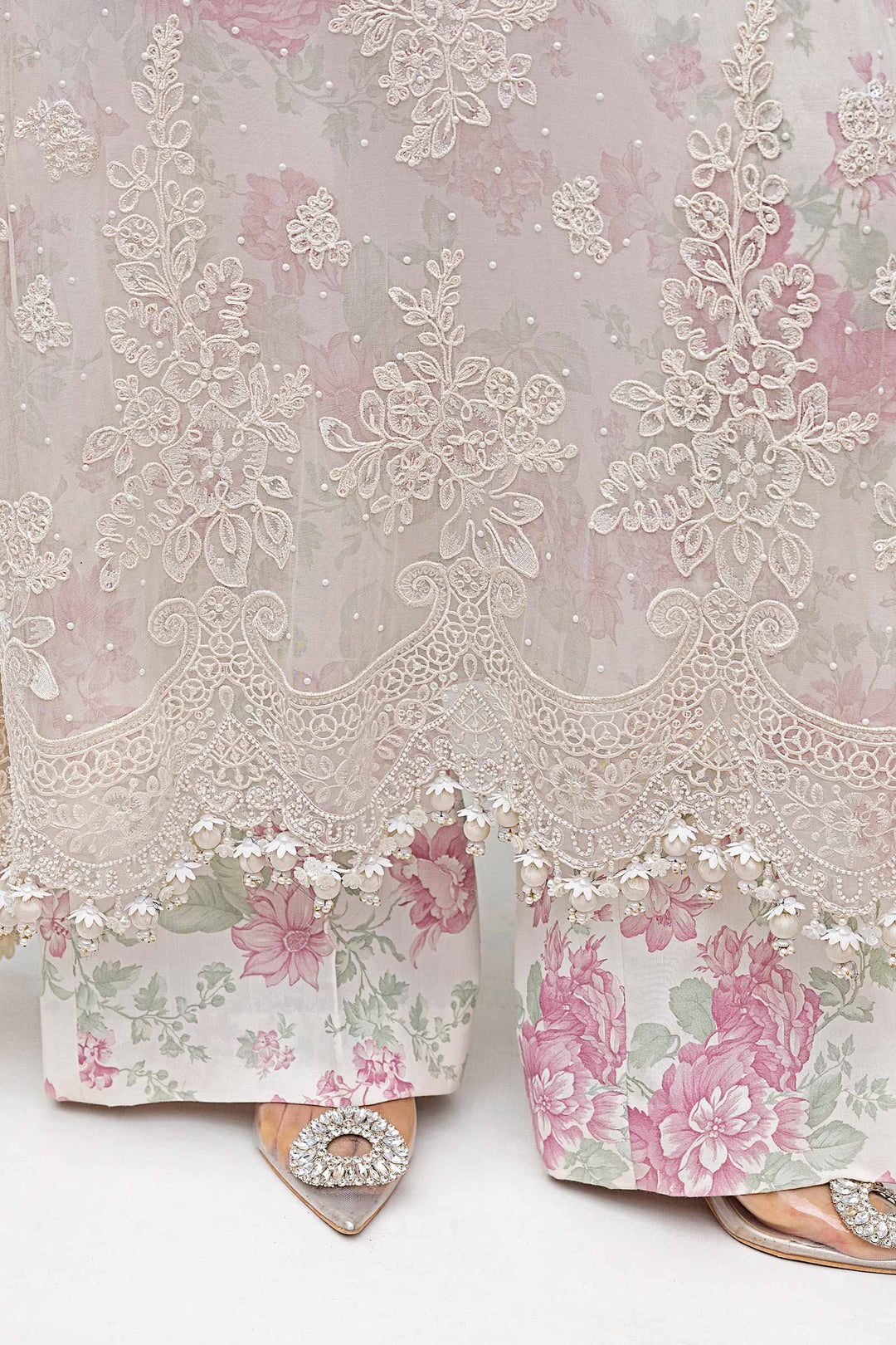 Maria B Embroidered Chiffon Suit