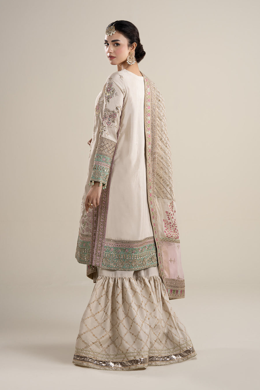 Maria B 3 Pc Embroidered Suit