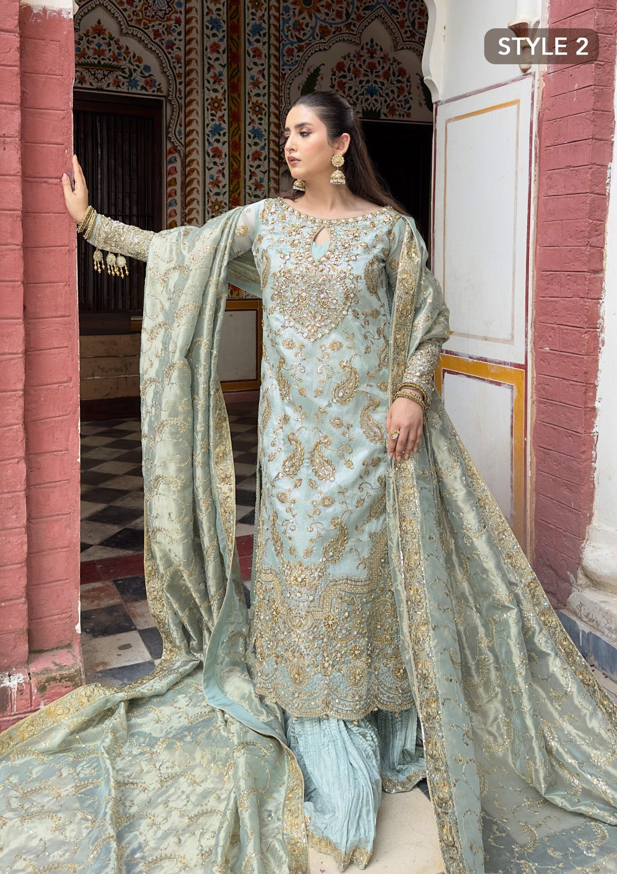 Aik Atelier Pure Tussel Silk Wedding Wear