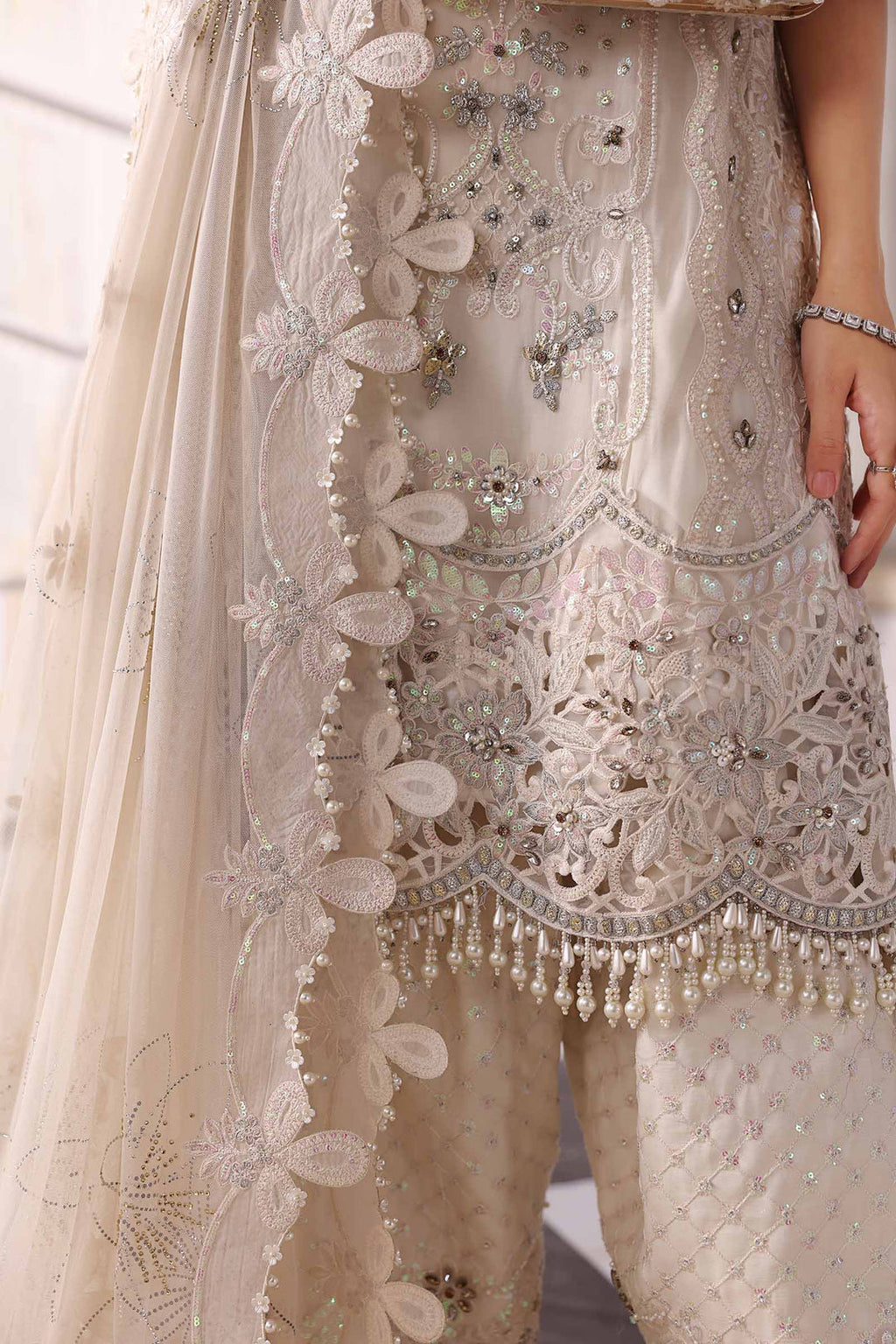 Maria B Embroidered Chiffon Suit
