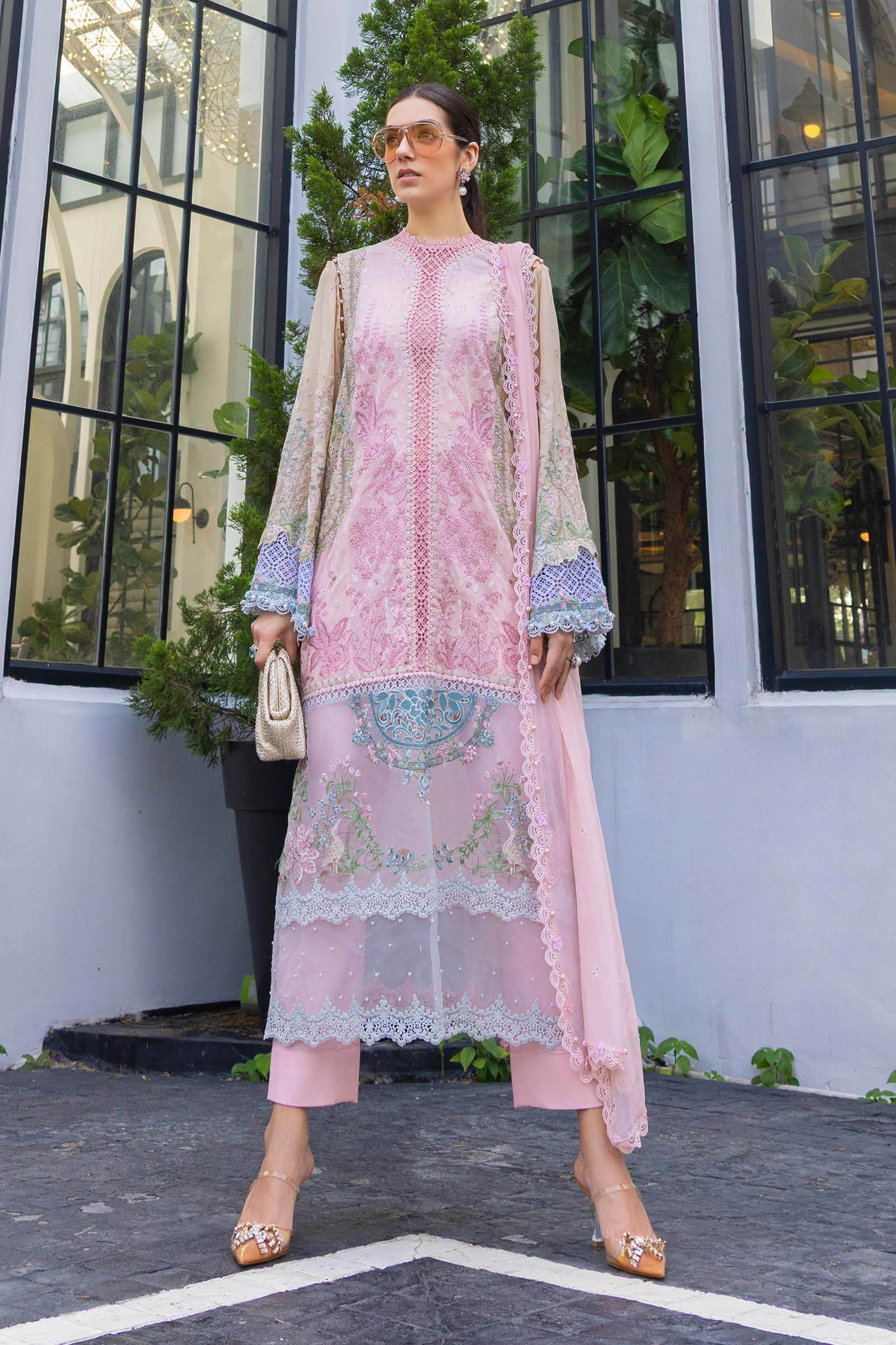Maria B Embroidered Luxury Lawn Dress