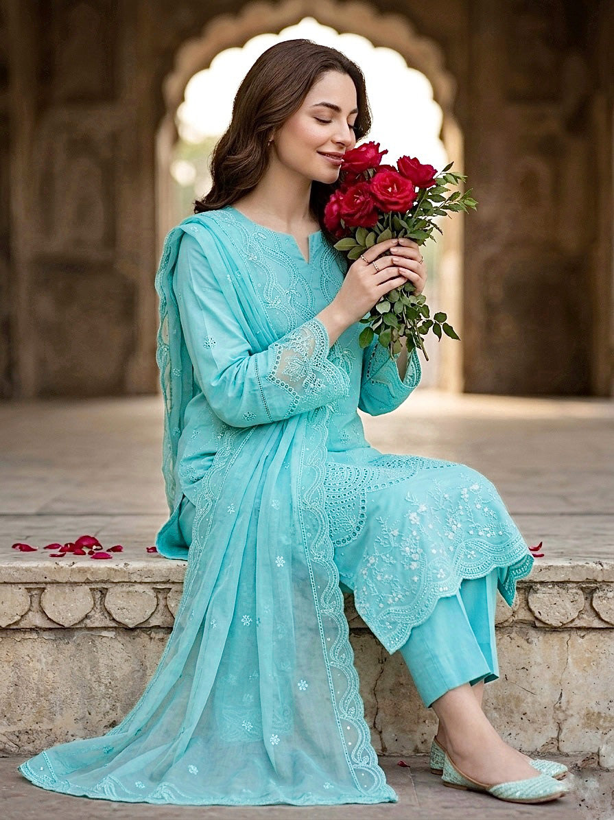 Ghani Embroidered Luxury Lawn Creation