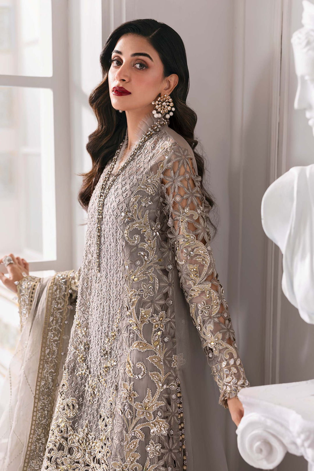 Maria B Embroidered Organza Suit
