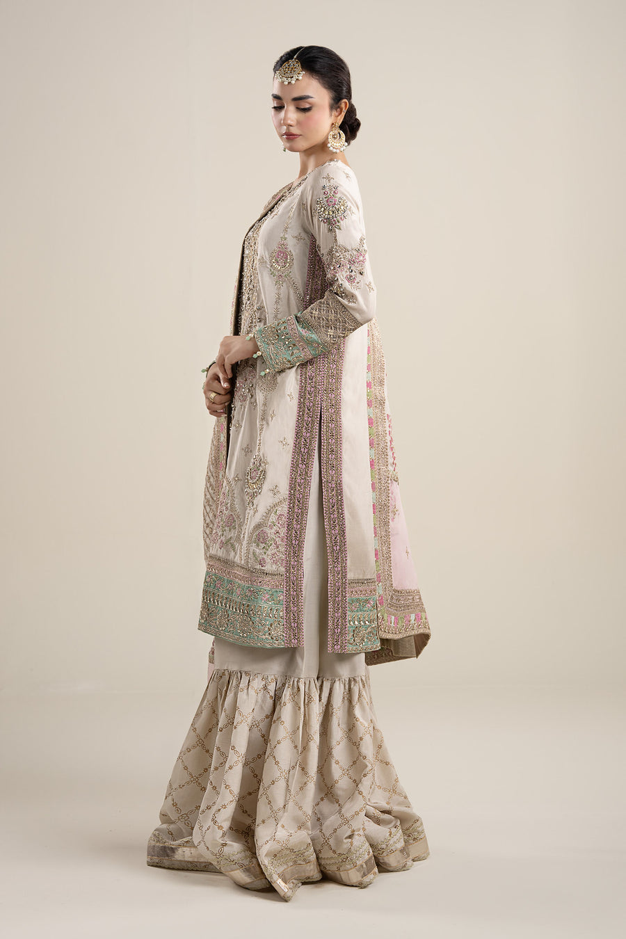 Maria B 3 Pc Embroidered Suit