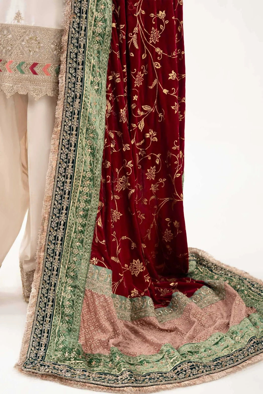 Maria B Embroidered Luxury Raw Silk Suit