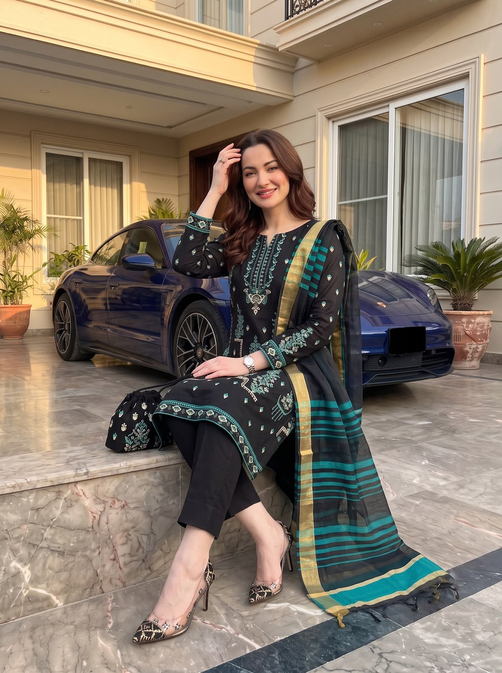 Ghani Embroidered Lawn Creation