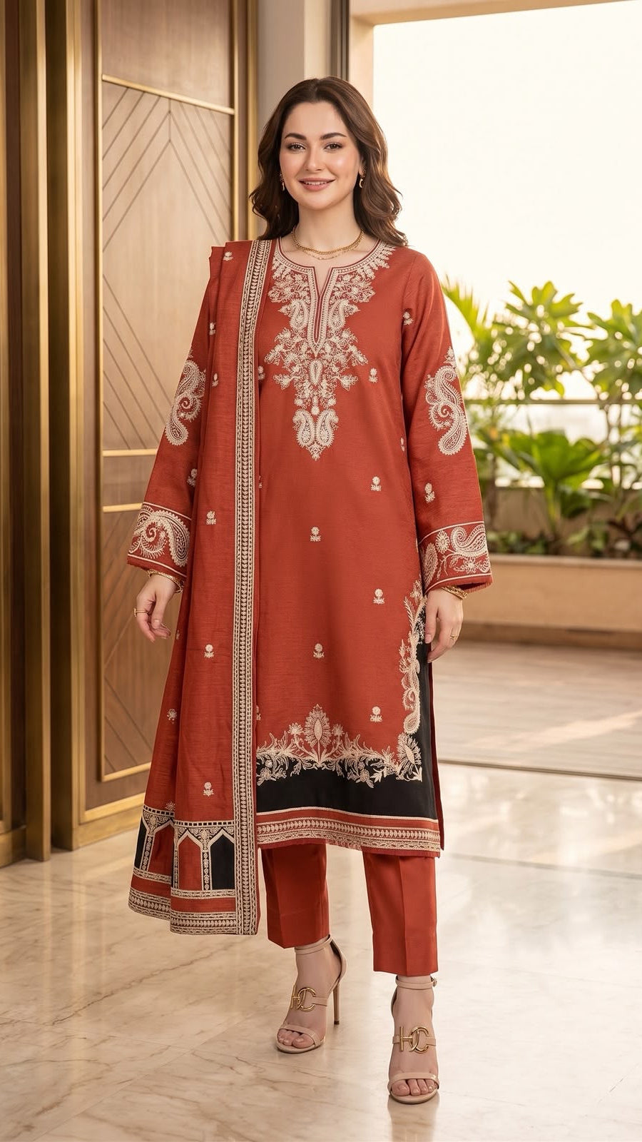 Embroidered Luxury Winter Creation 26