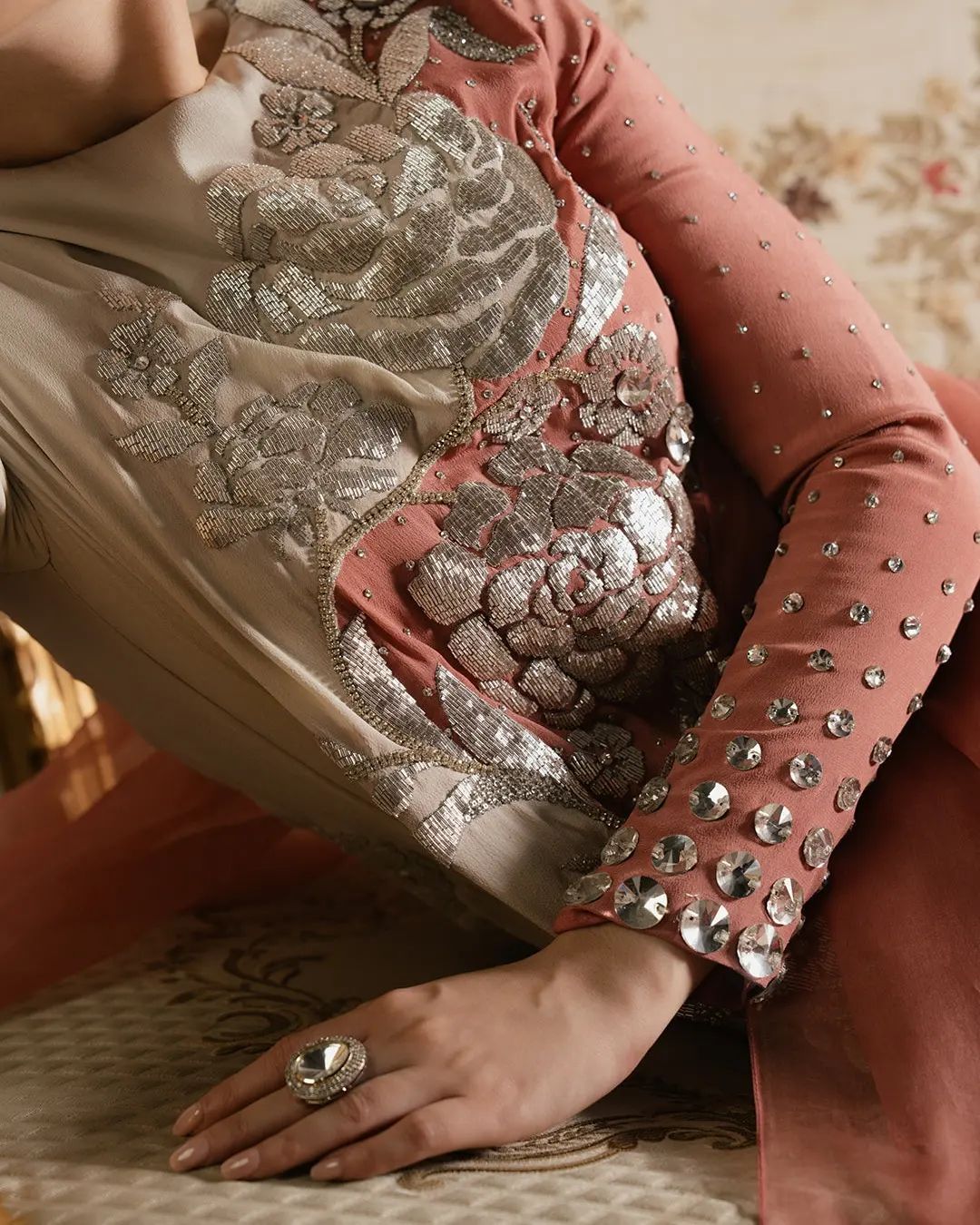 Luxury Wedding Wear Organza Handmade