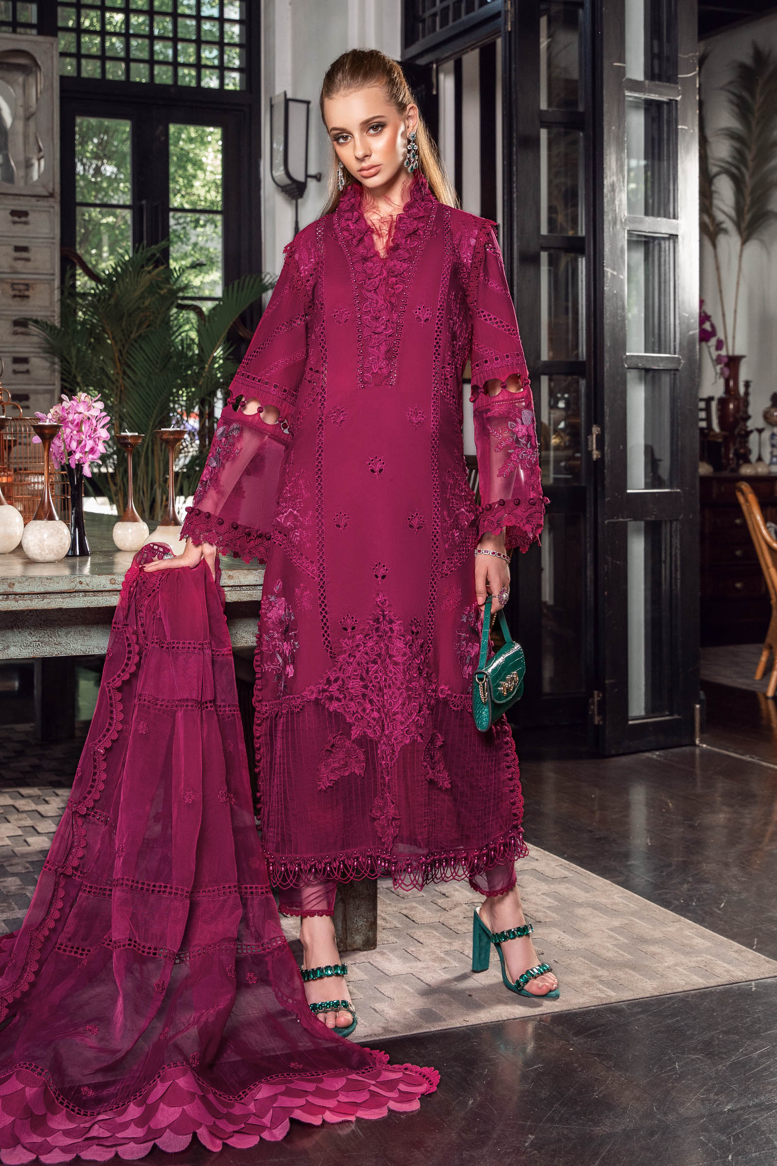 Maria B Embroidered Luxury Lawn