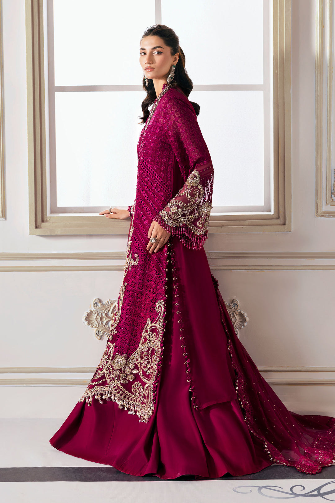 Maria B Luxury Embroidered Chiffon Unstitched Suit