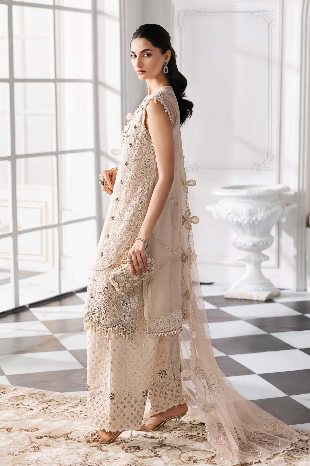 Maria B Embroidered Chiffon Suit