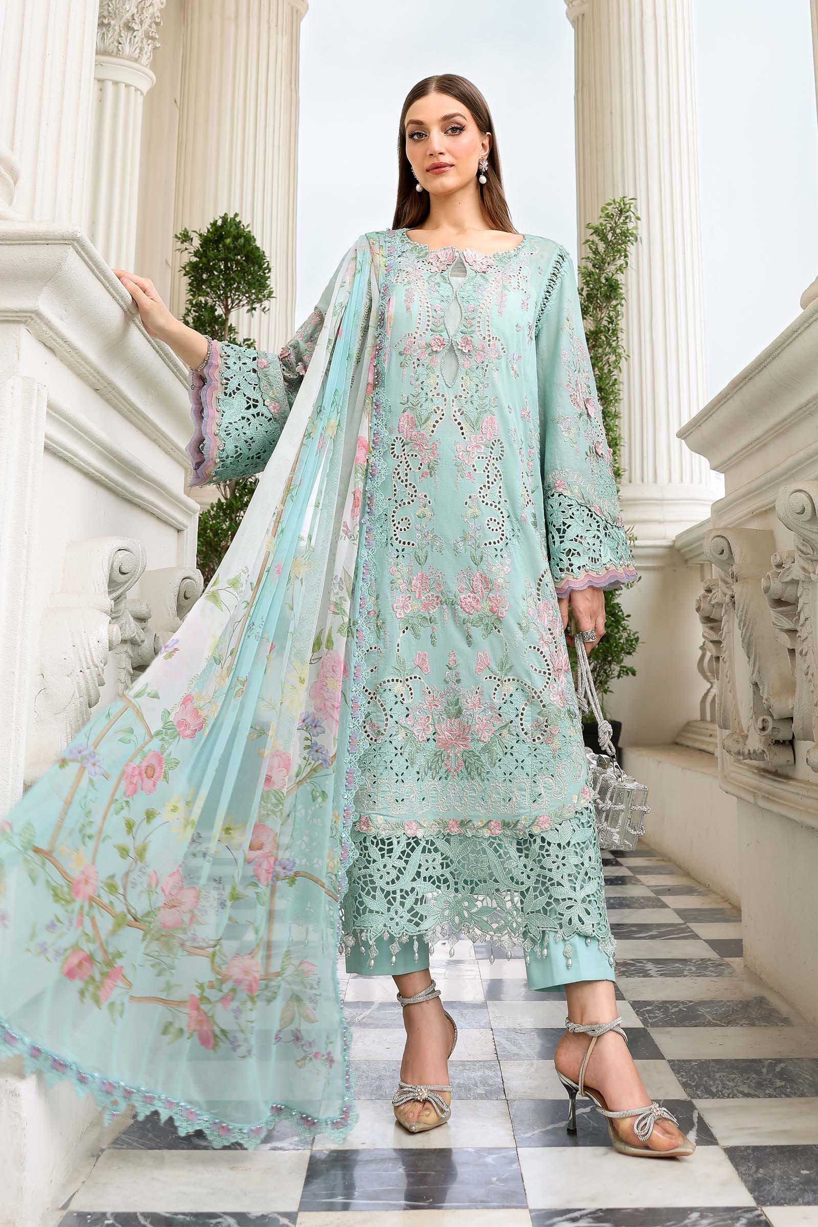 Maria B Embroidered Luxury Lawn