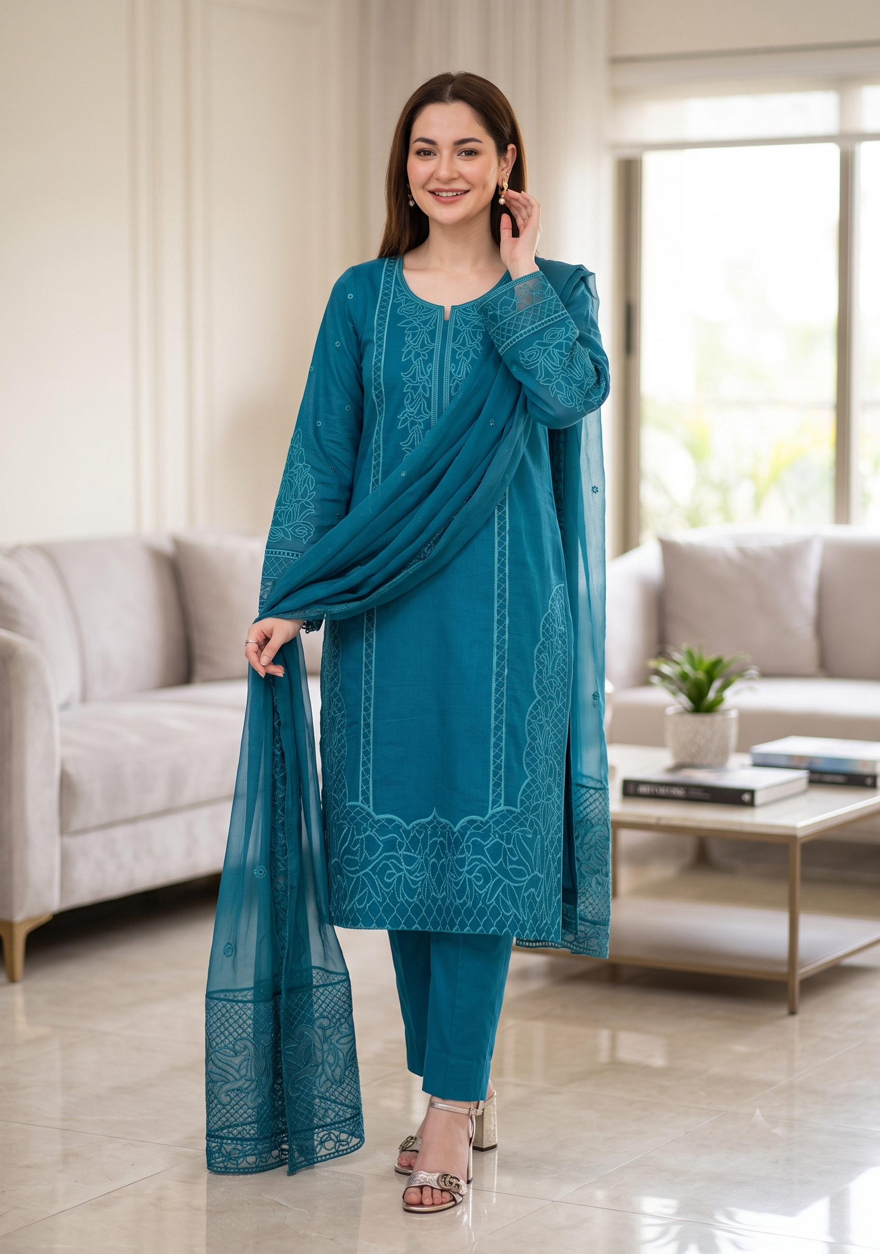 Ghani Embroidered Luxury Lawn