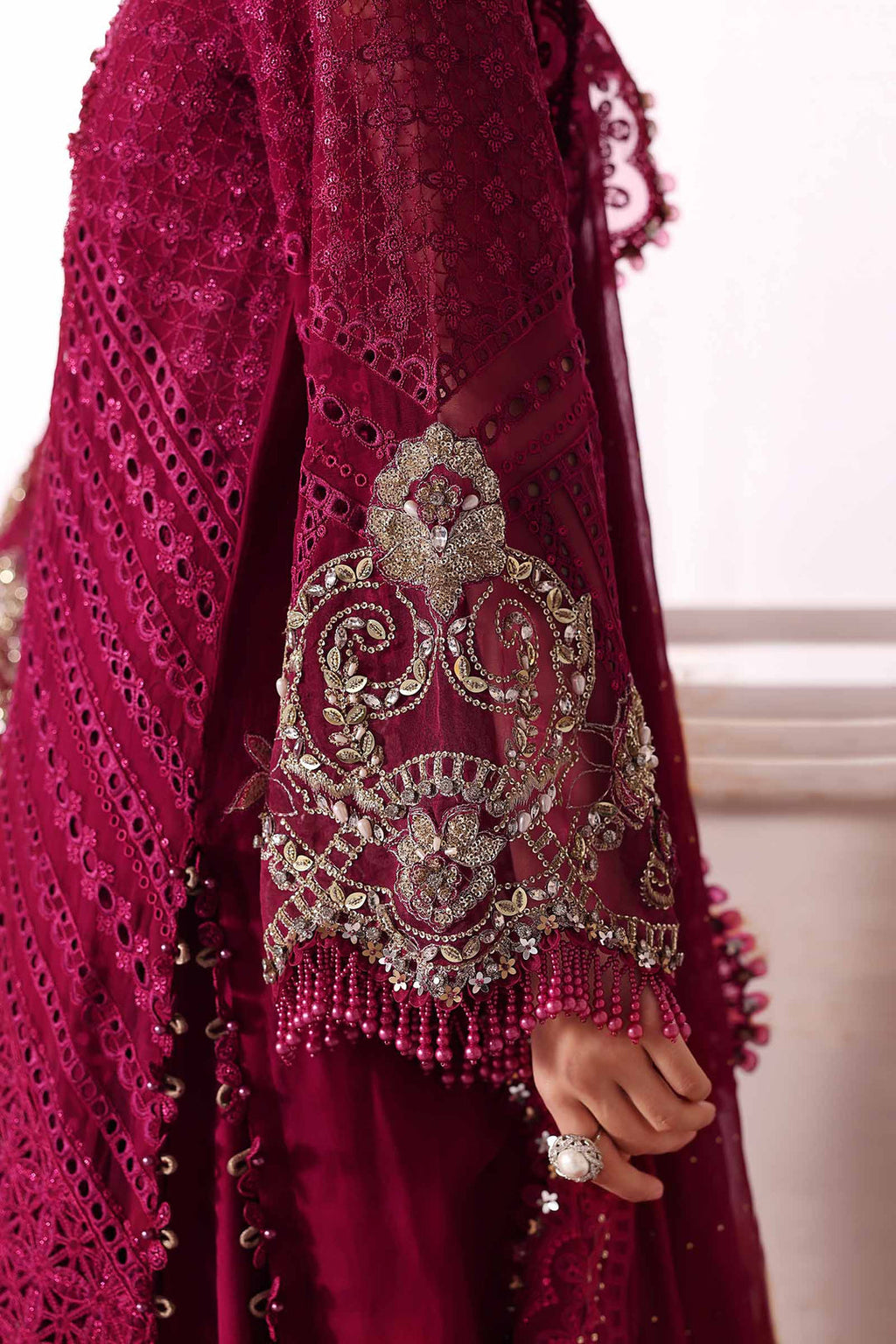 Maria B Luxury Embroidered Chiffon Unstitched Suit