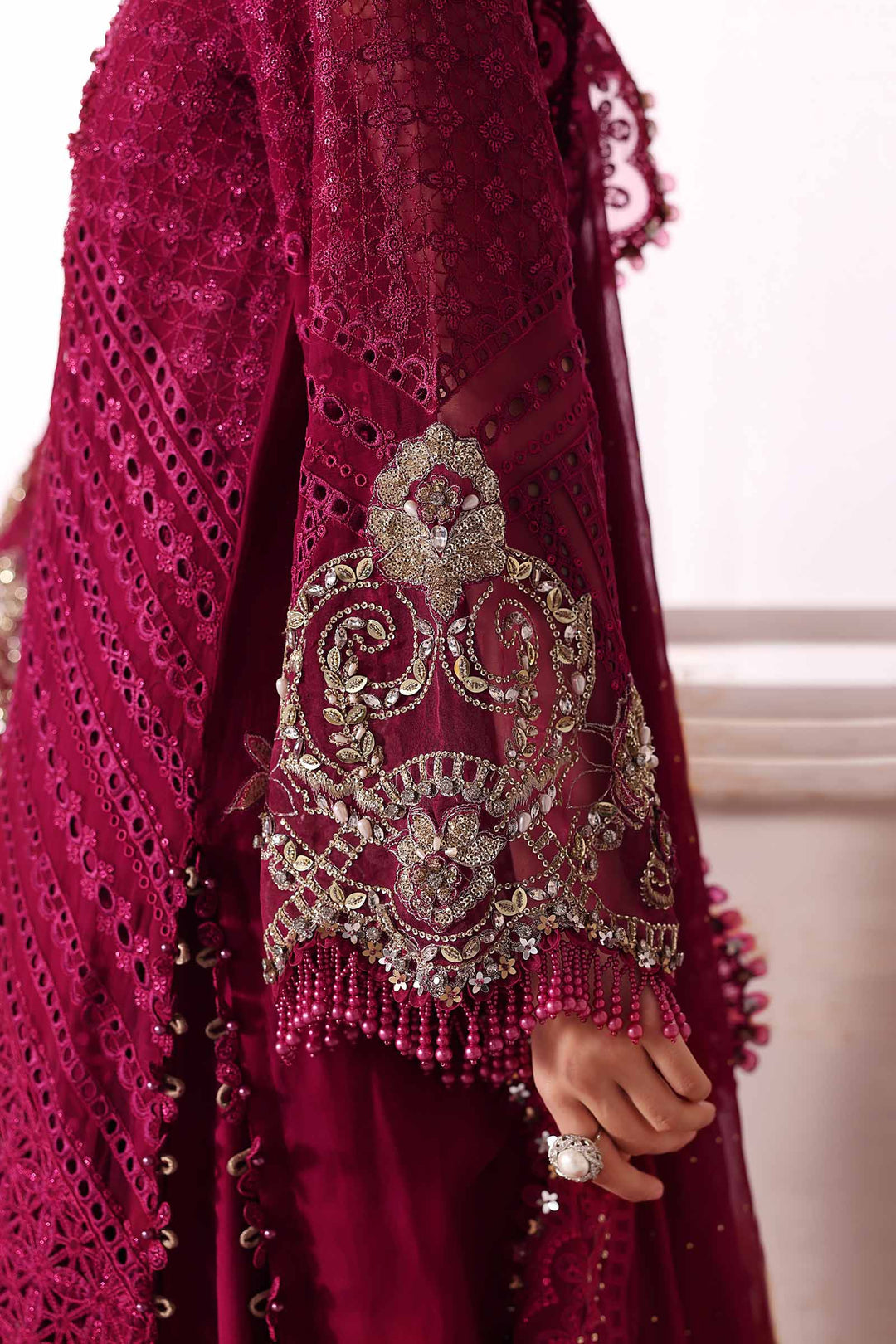 Maria B Luxury Embroidered Chiffon Unstitched Suit