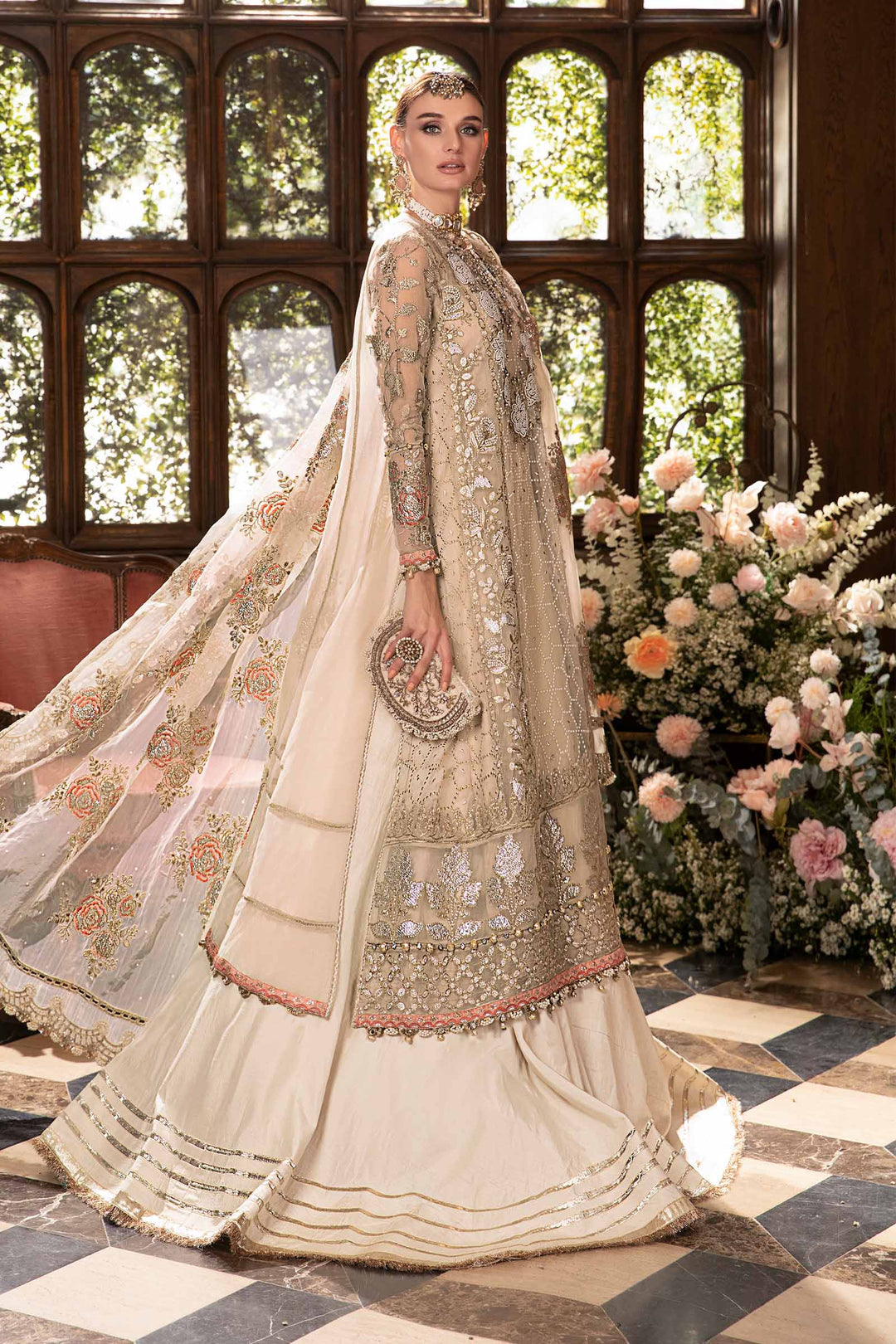 Maria B Luxury Embroidered Suit
