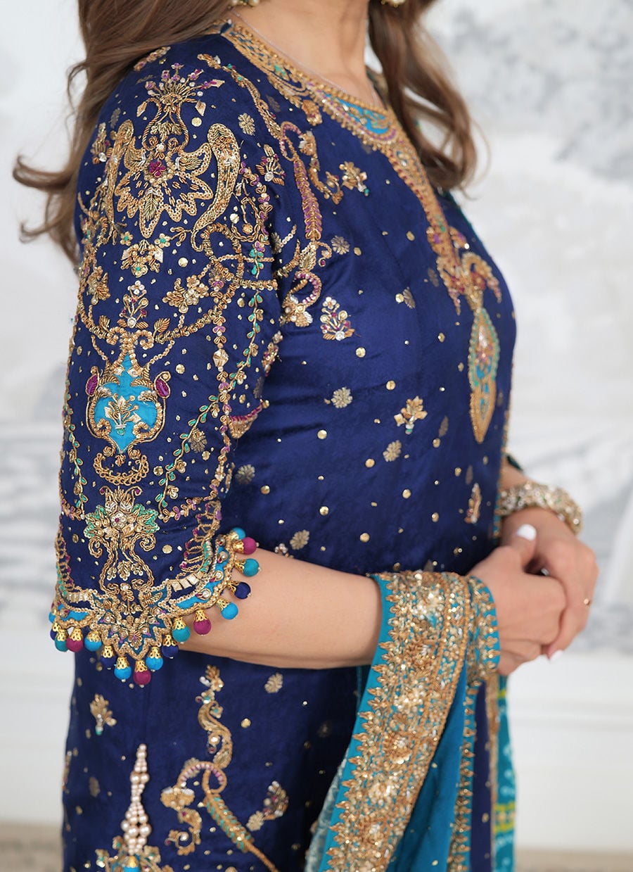 Farah Talib Aziz Hand Work Suit