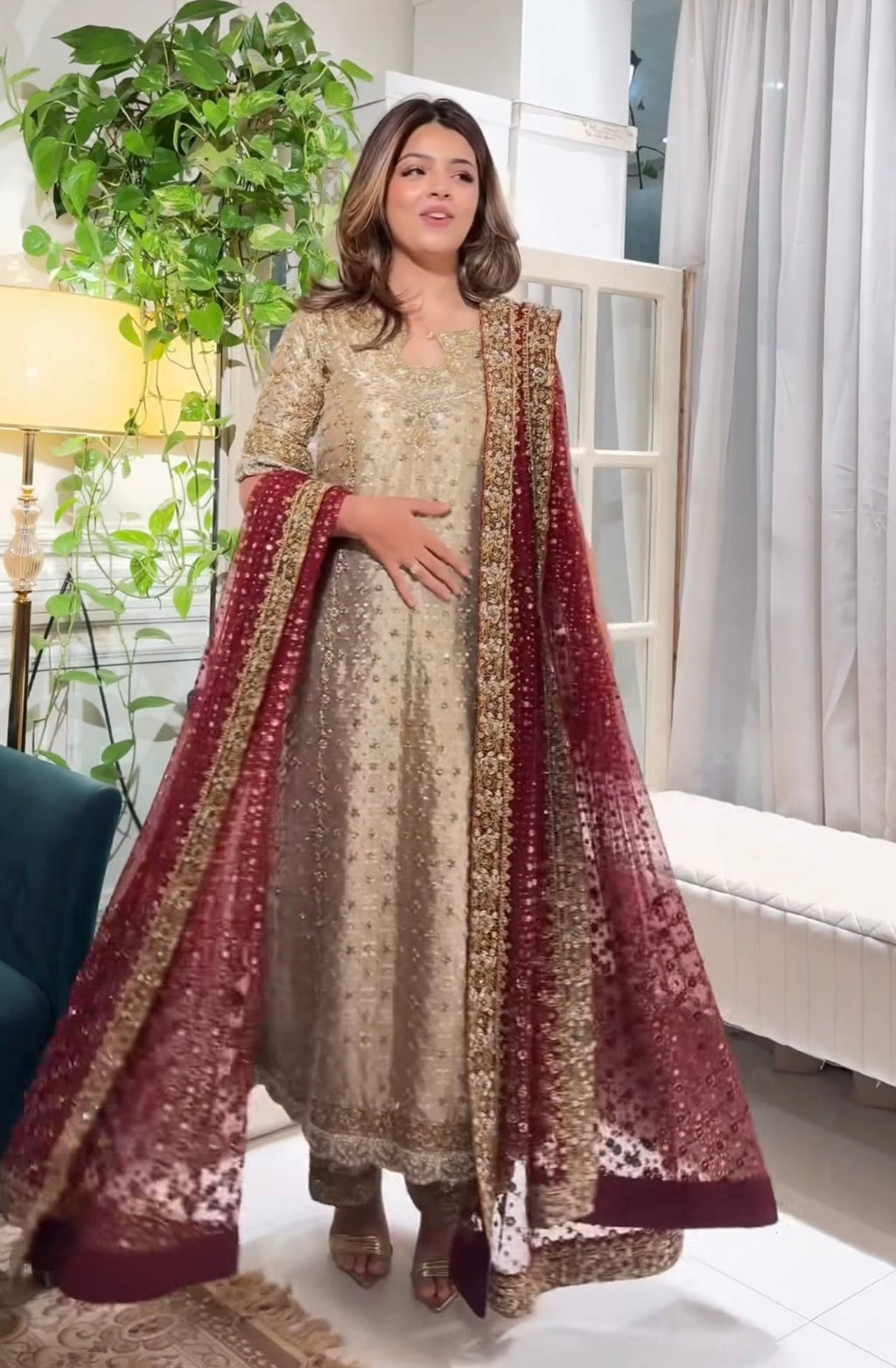 Haris Shakeel Hand made Luxury Dress
