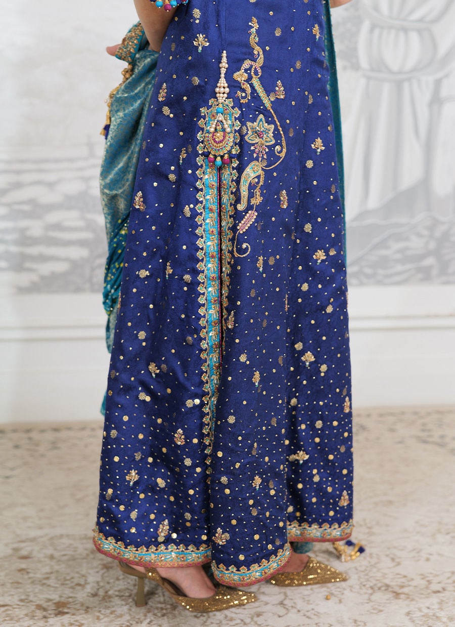 Farah Talib Aziz Hand Work Suit