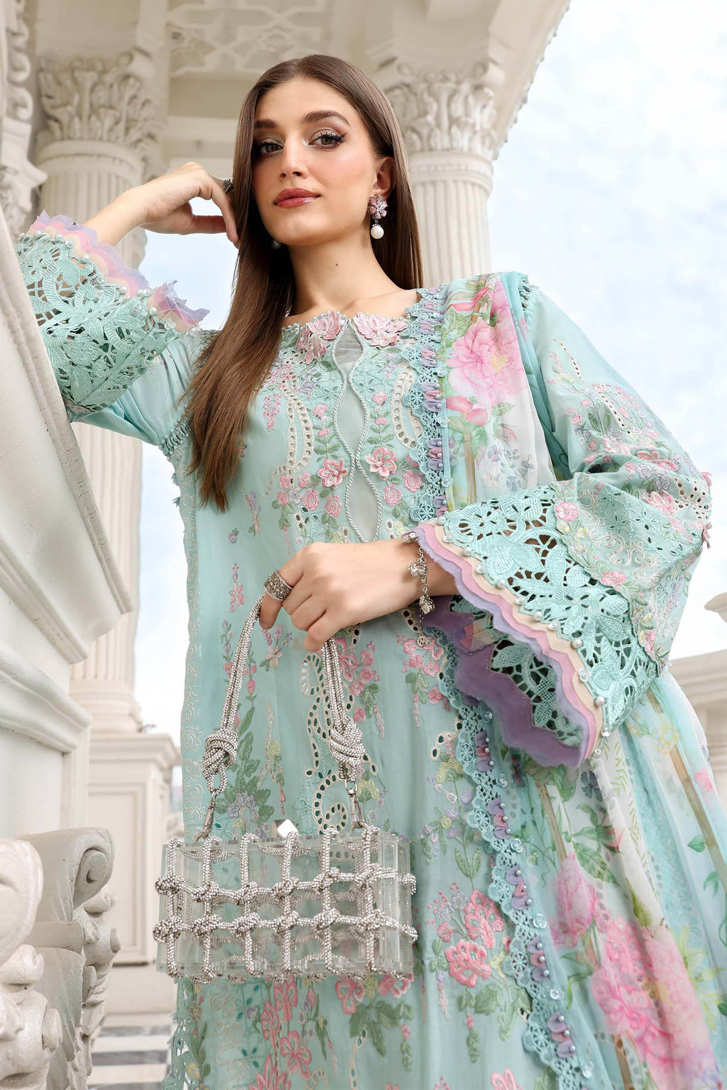 Maria B Embroidered Luxury Lawn