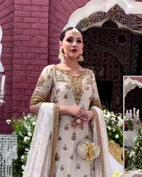 Haris Shakeel Handmade 3 Pc Suit