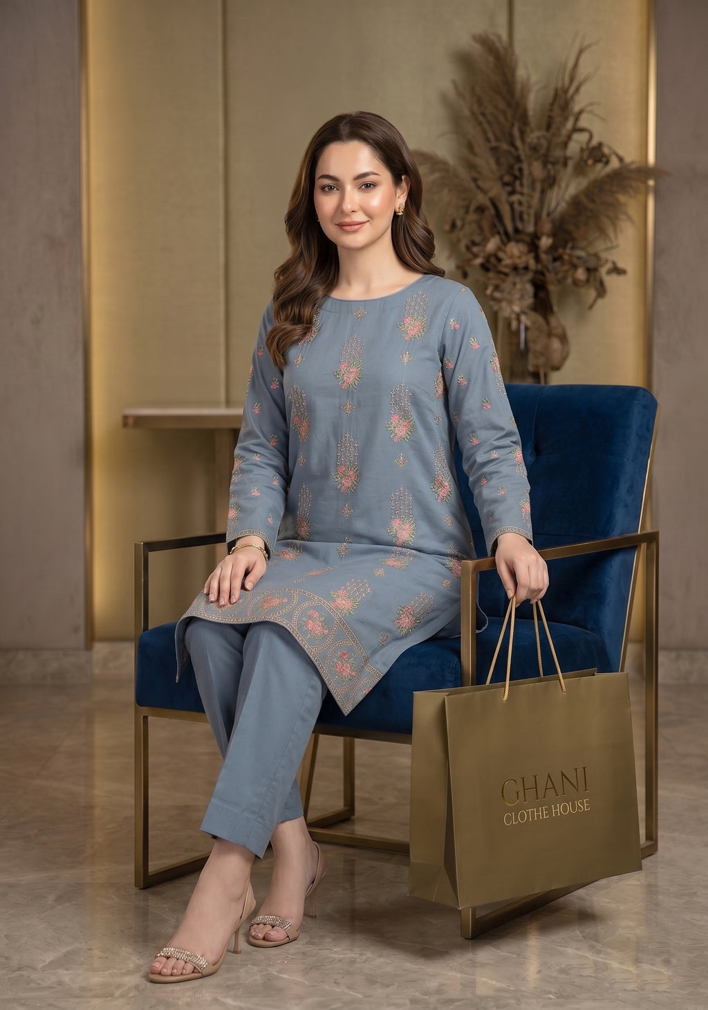 Ghani Embroidered Luxury Lawn