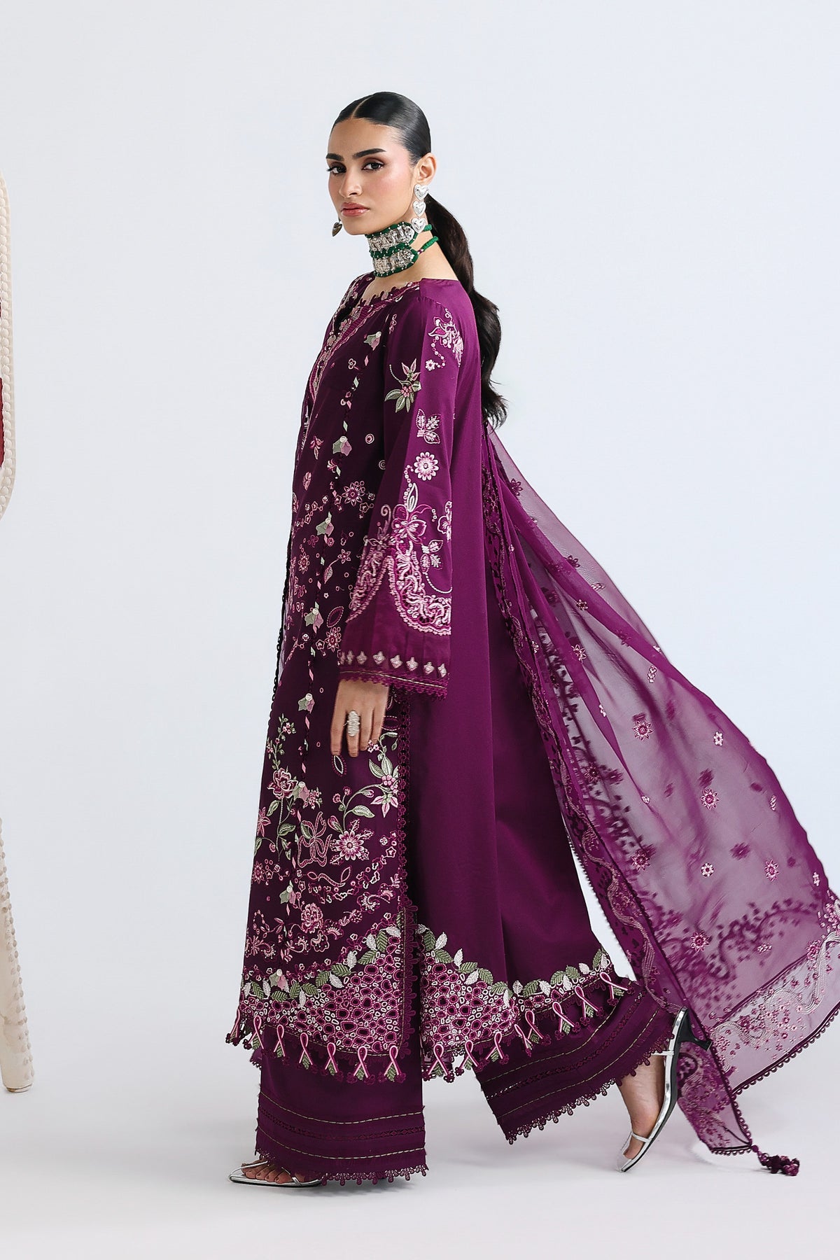 Qalamkar Embroidered Luxury Lawn