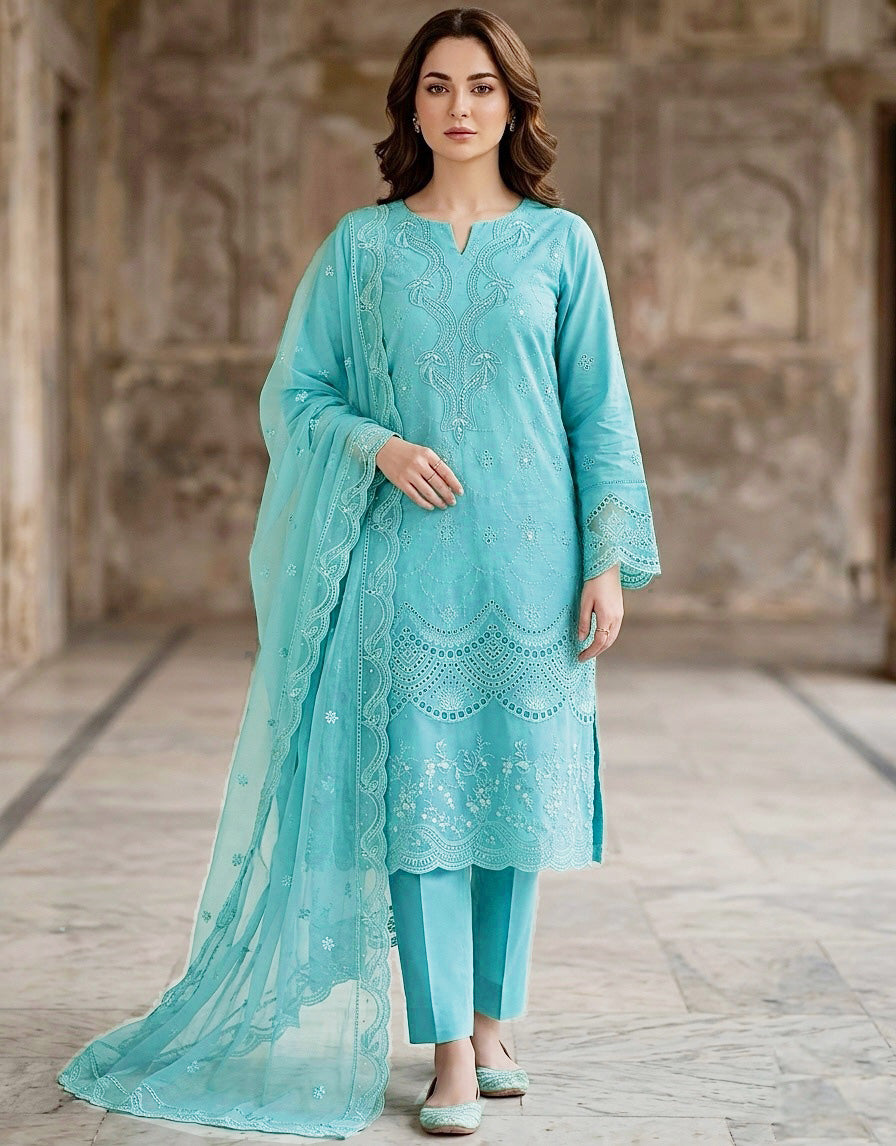 Ghani Embroidered Luxury Lawn Creation