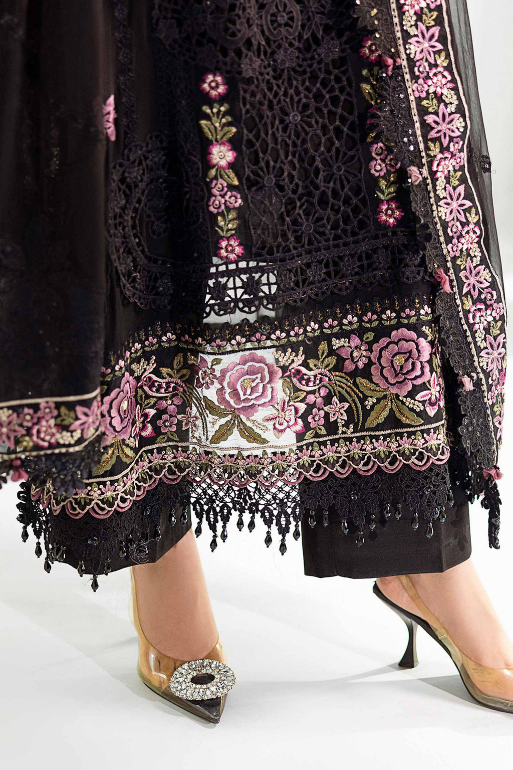 Maria B Embroidered Chiffon Suit