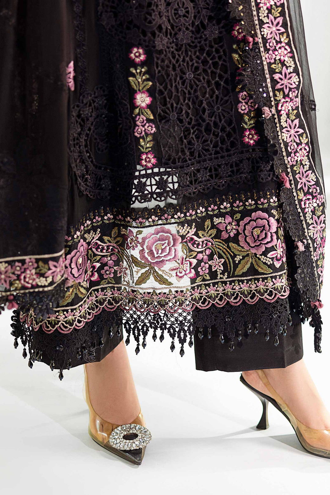 Maria B Embroidered Chiffon Suit