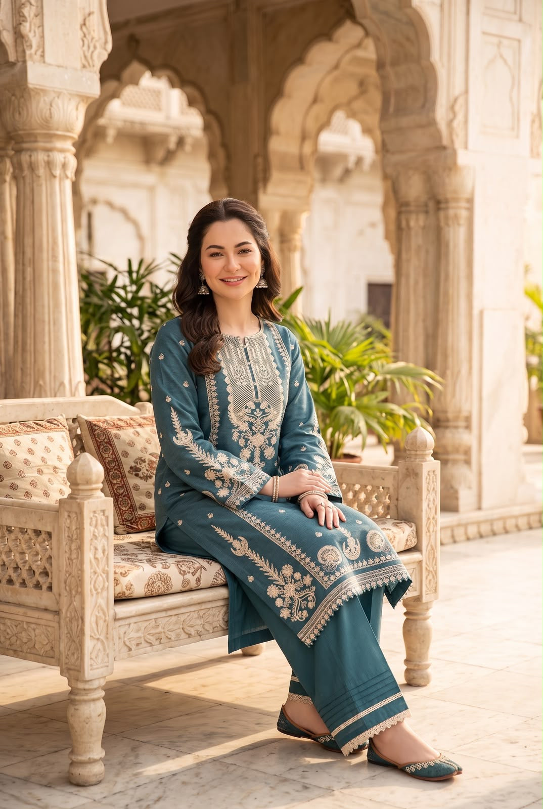 Embroidered Luxury Winter Creation 2 Pc