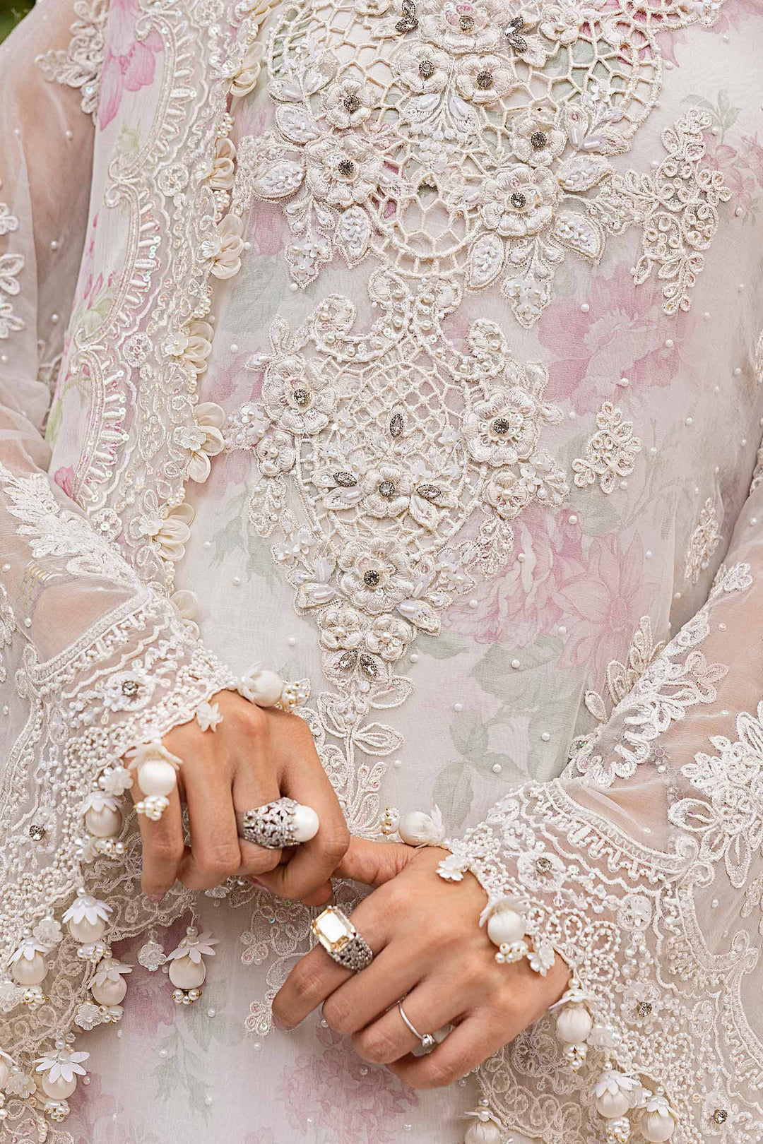 Maria B Embroidered Chiffon Suit