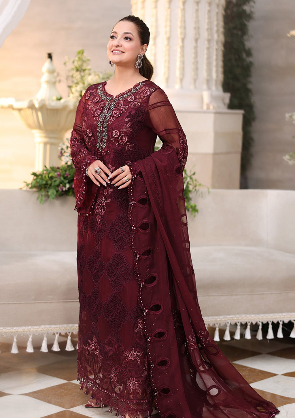 Maria B Embroidered Luxury Chiffon