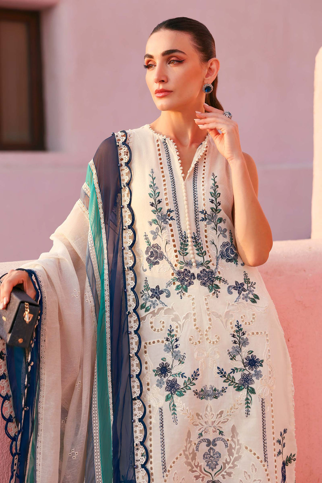 Maria B Embroidered Luxury Lawn