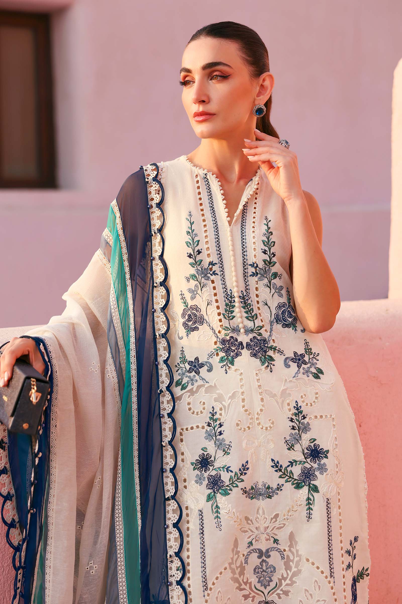 Maria B Embroidered Luxury Lawn