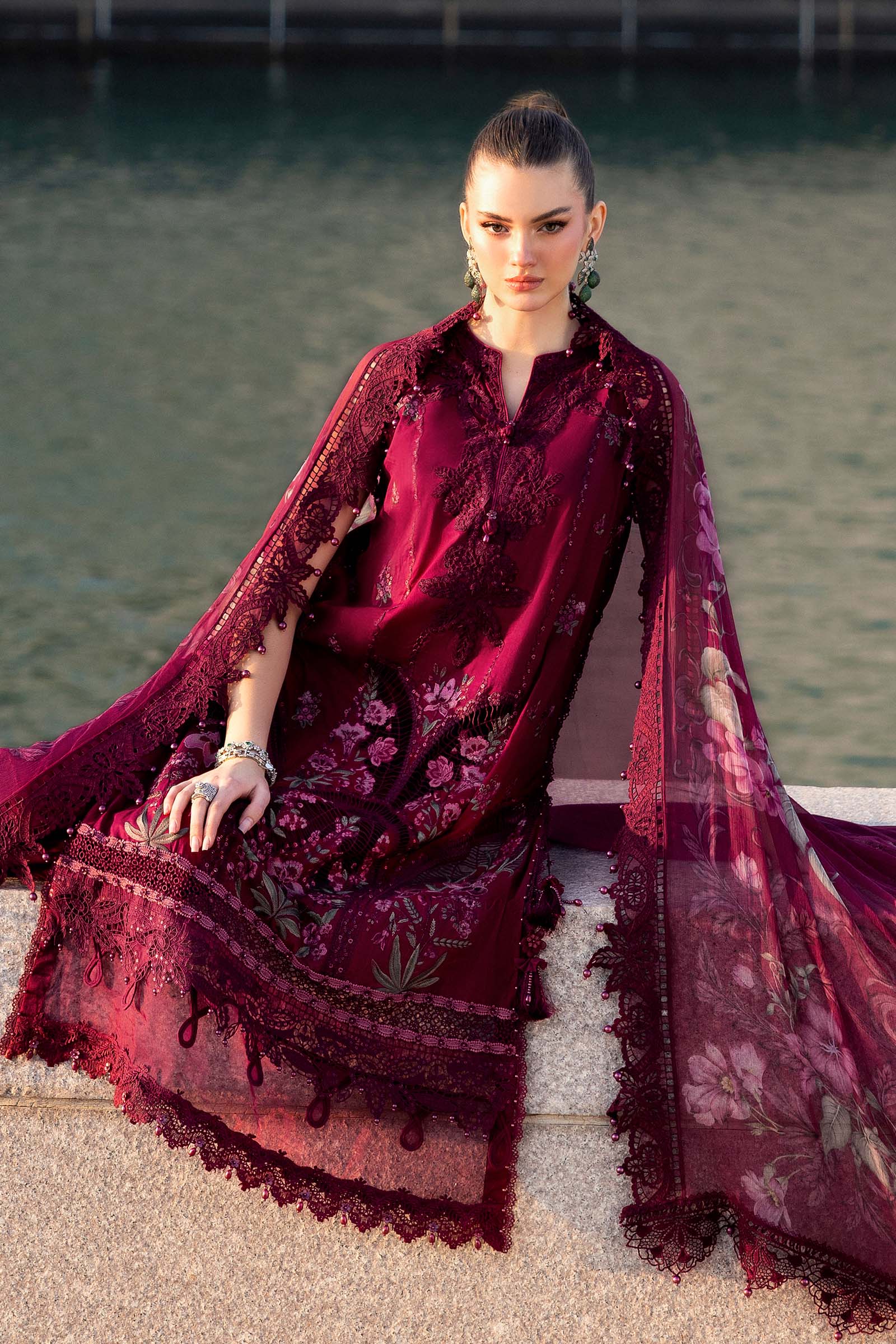 Maria B Embroidered Luxury Lawn