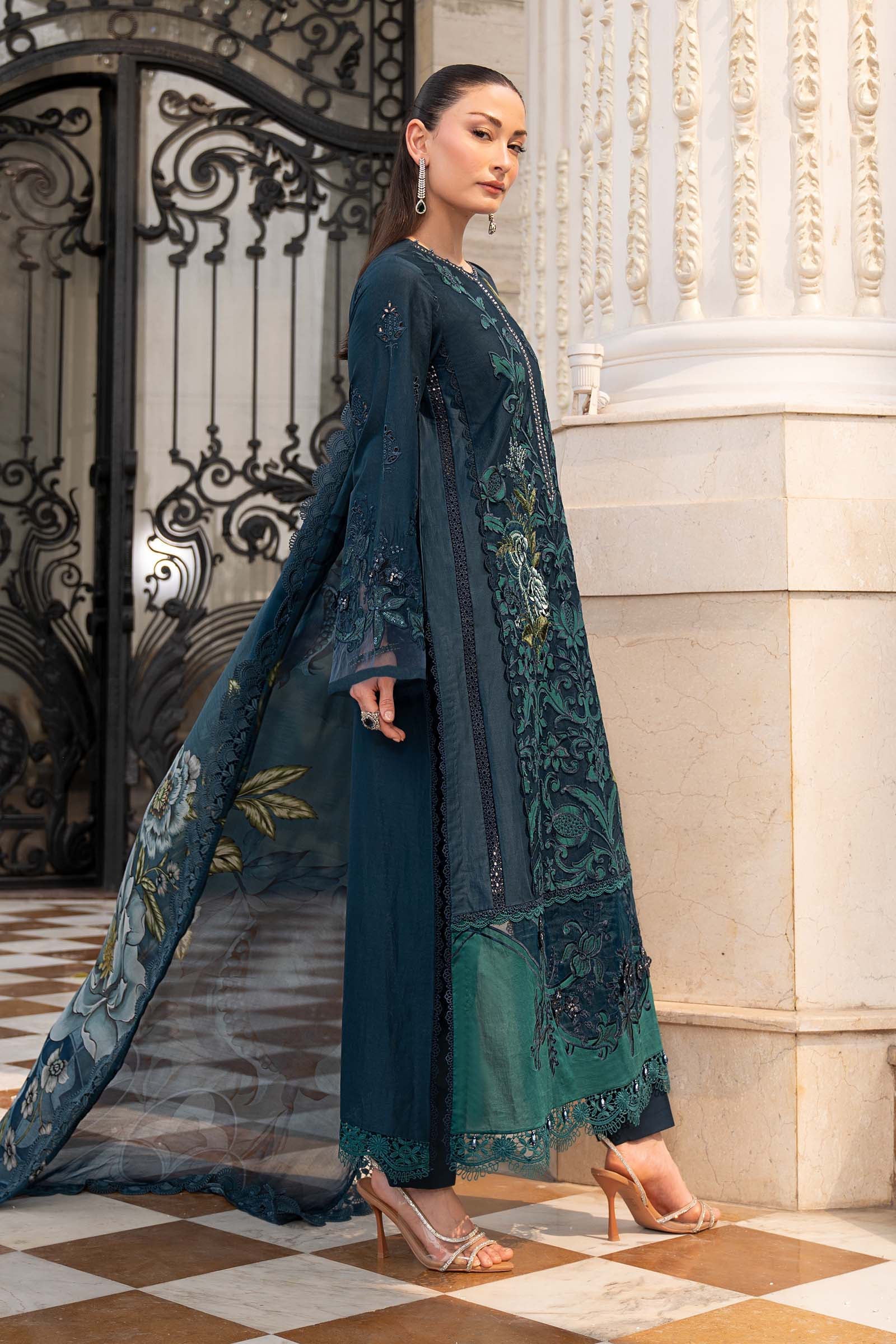 Maria B Embroidered Luxury Lawn