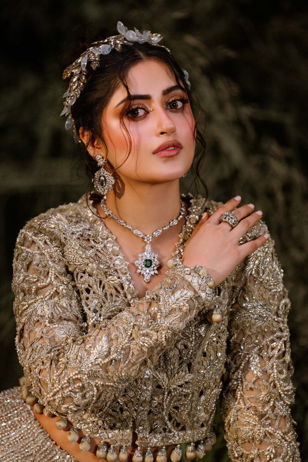 Maria B Embroidered Luxury Bridal Dress