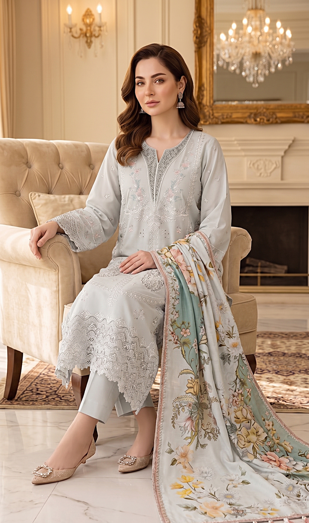 Ghani Embroidered Luxury Lawn