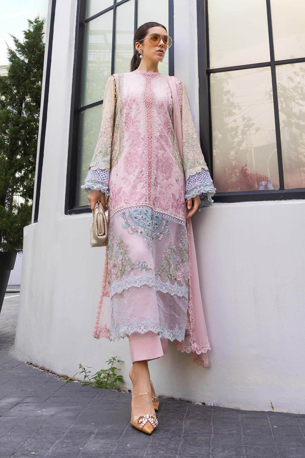 Maria B Embroidered Luxury Lawn Dress