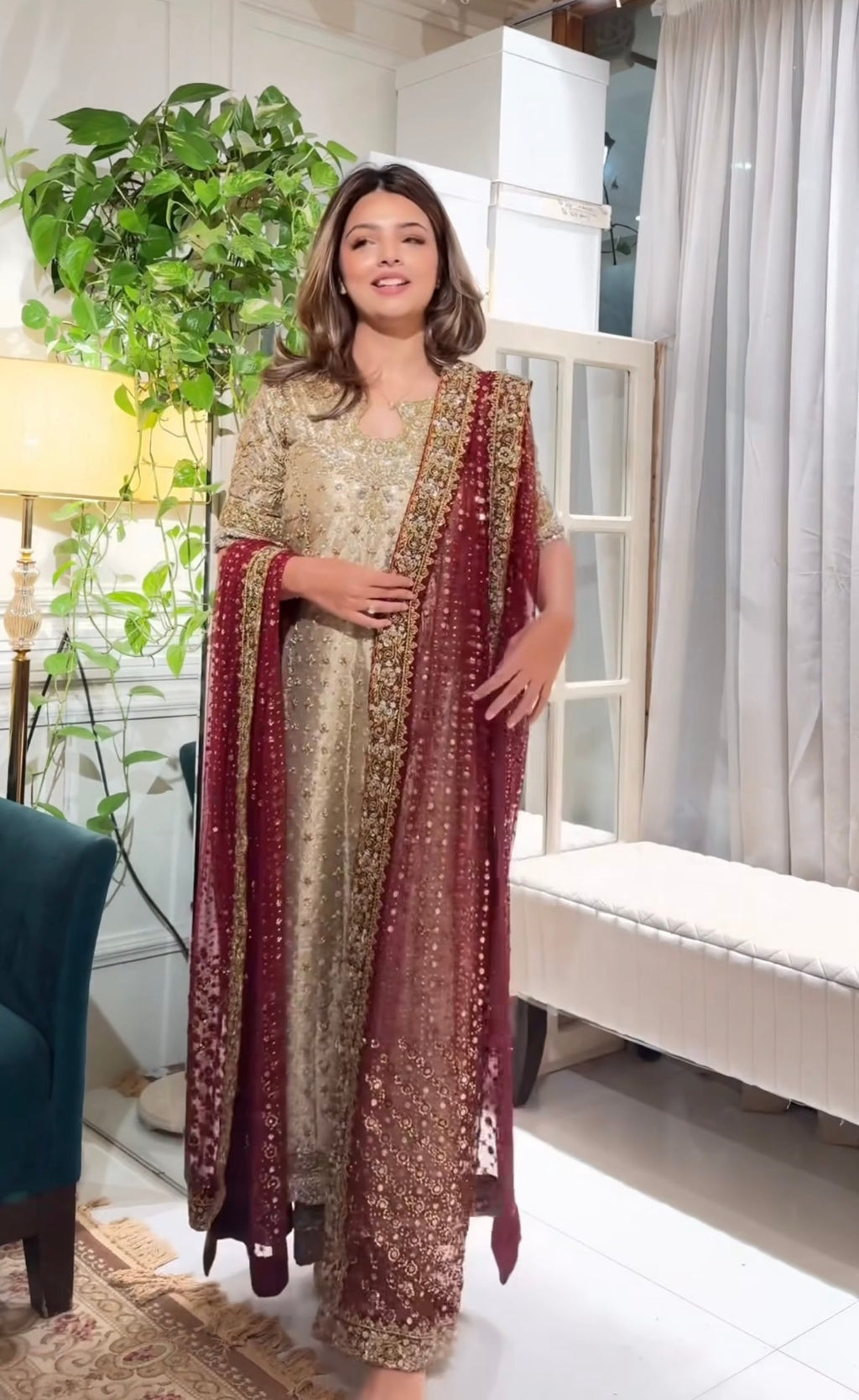 Haris Shakeel Hand made Luxury Dress