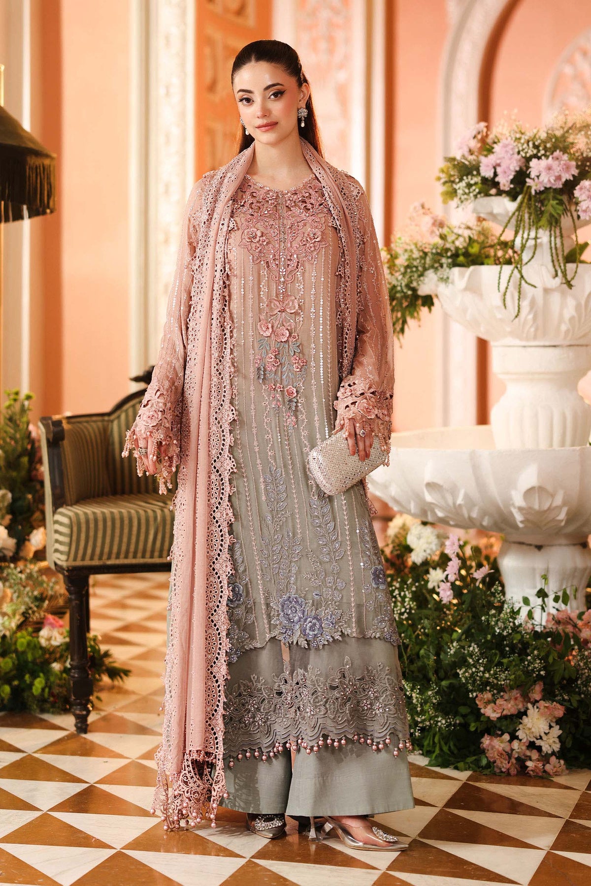 Maria B Luxury Chiffon Dress