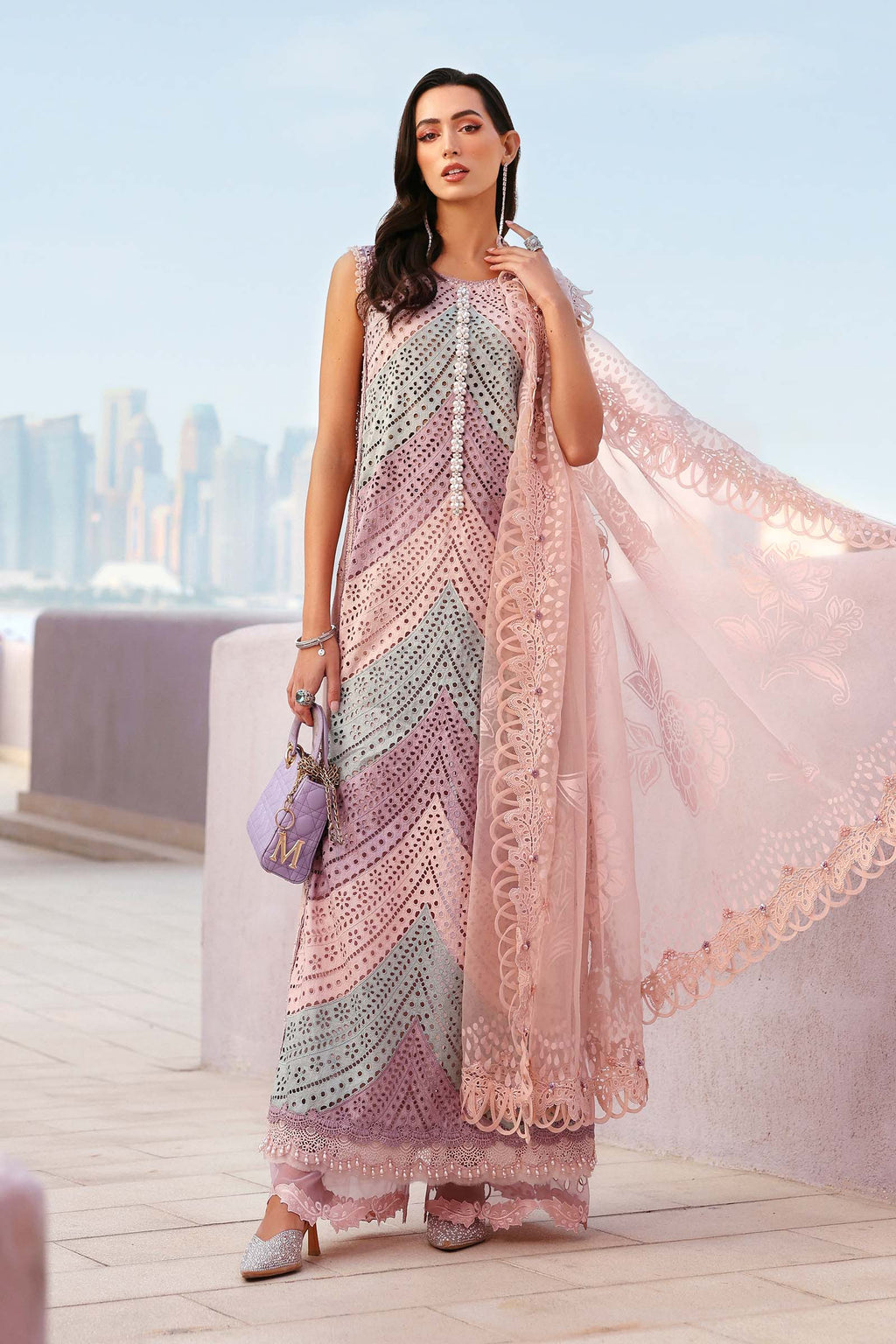 Maria B Embroidered Luxury Lawn Eid Edition 26’