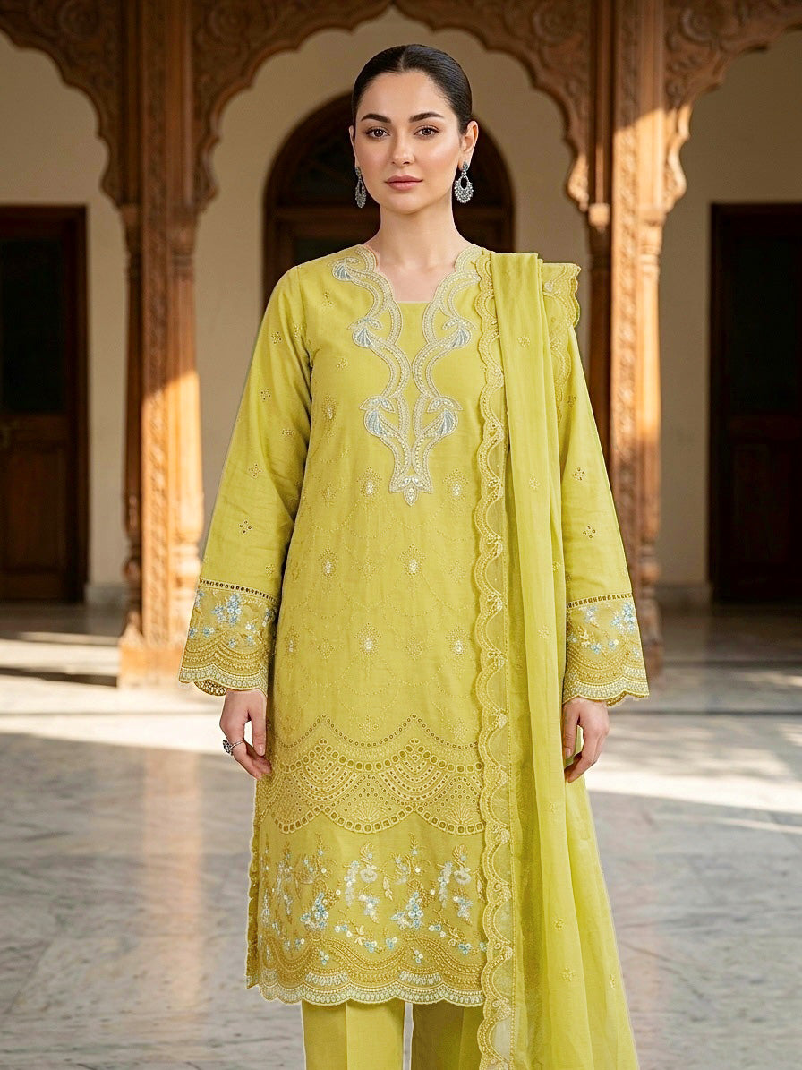 Ghani Embroidered Luxury Lawn Creation