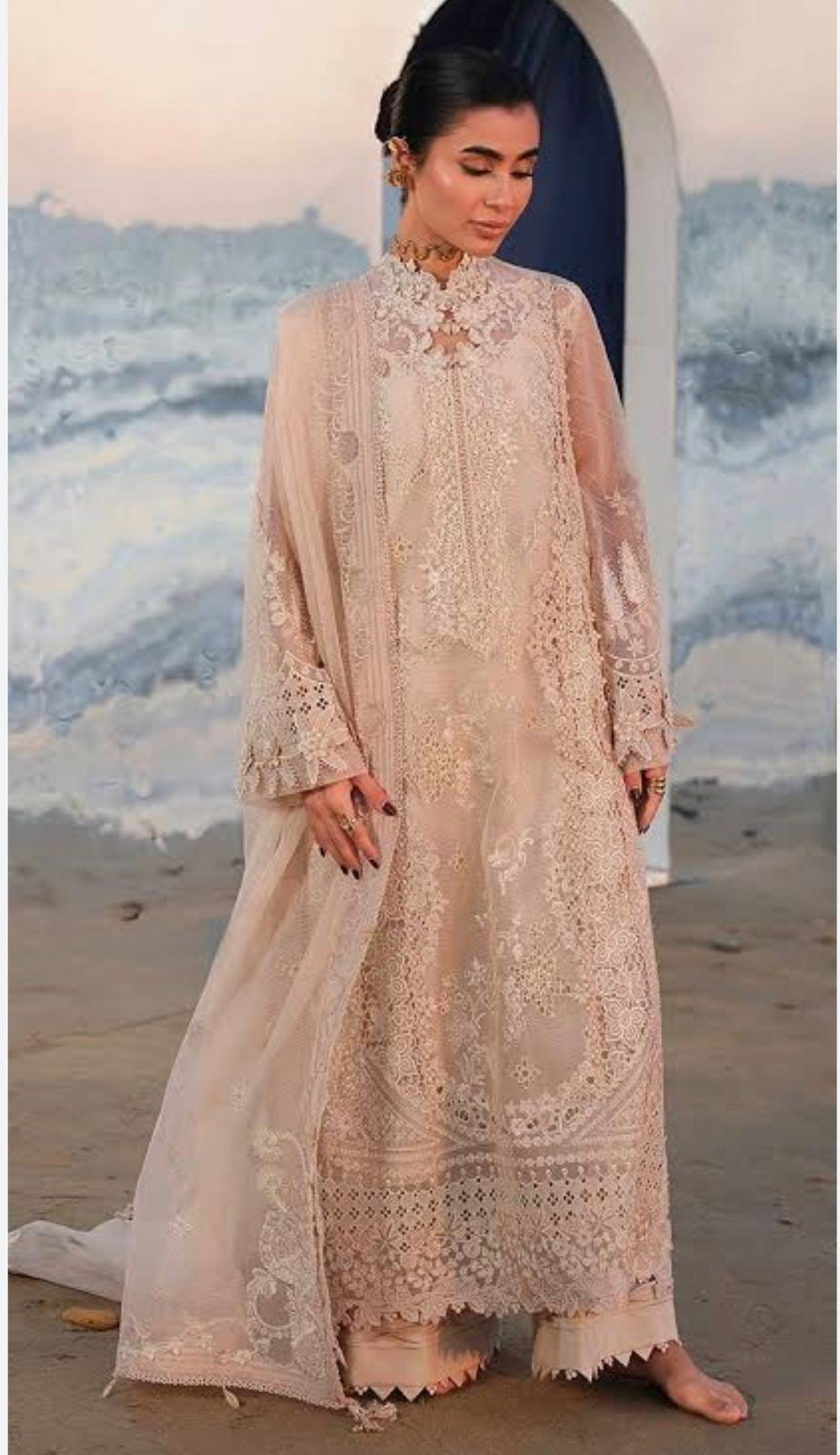 Qalamkar Embroidered Luxury Lawn
