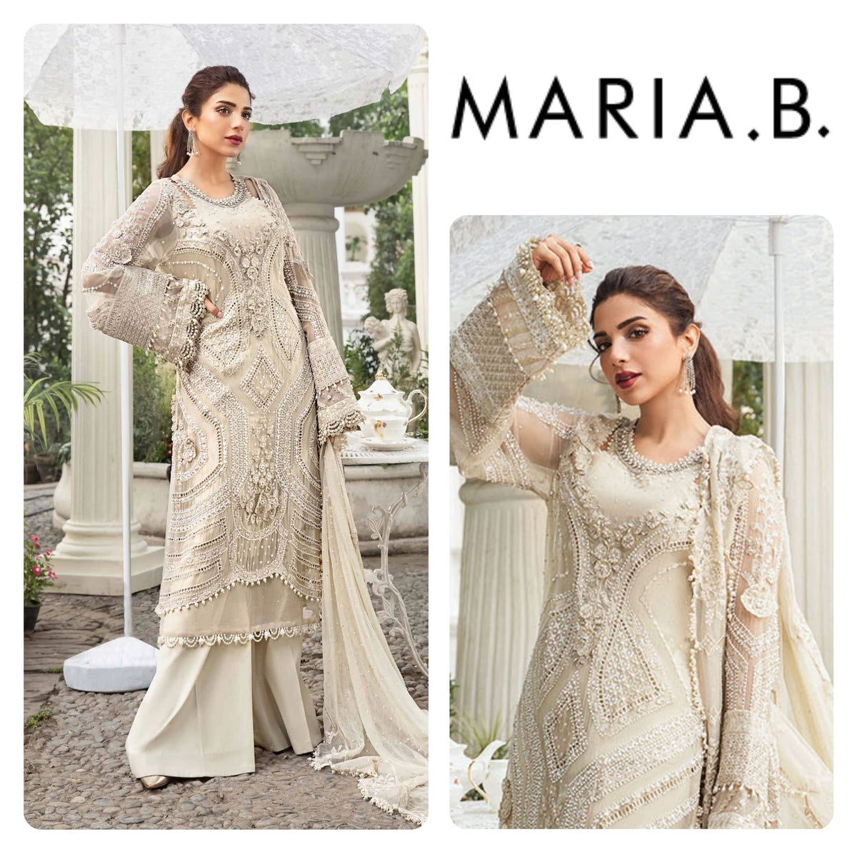 Maria B Embroidered Luxury Lawn