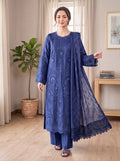 Embroidered Luxury Shamooz Silk Dress