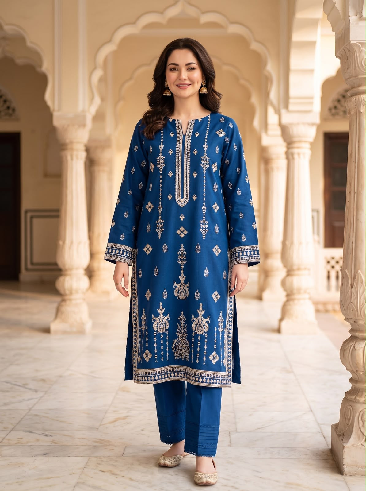 Embroidered Luxury Winter Creation 2 Pc